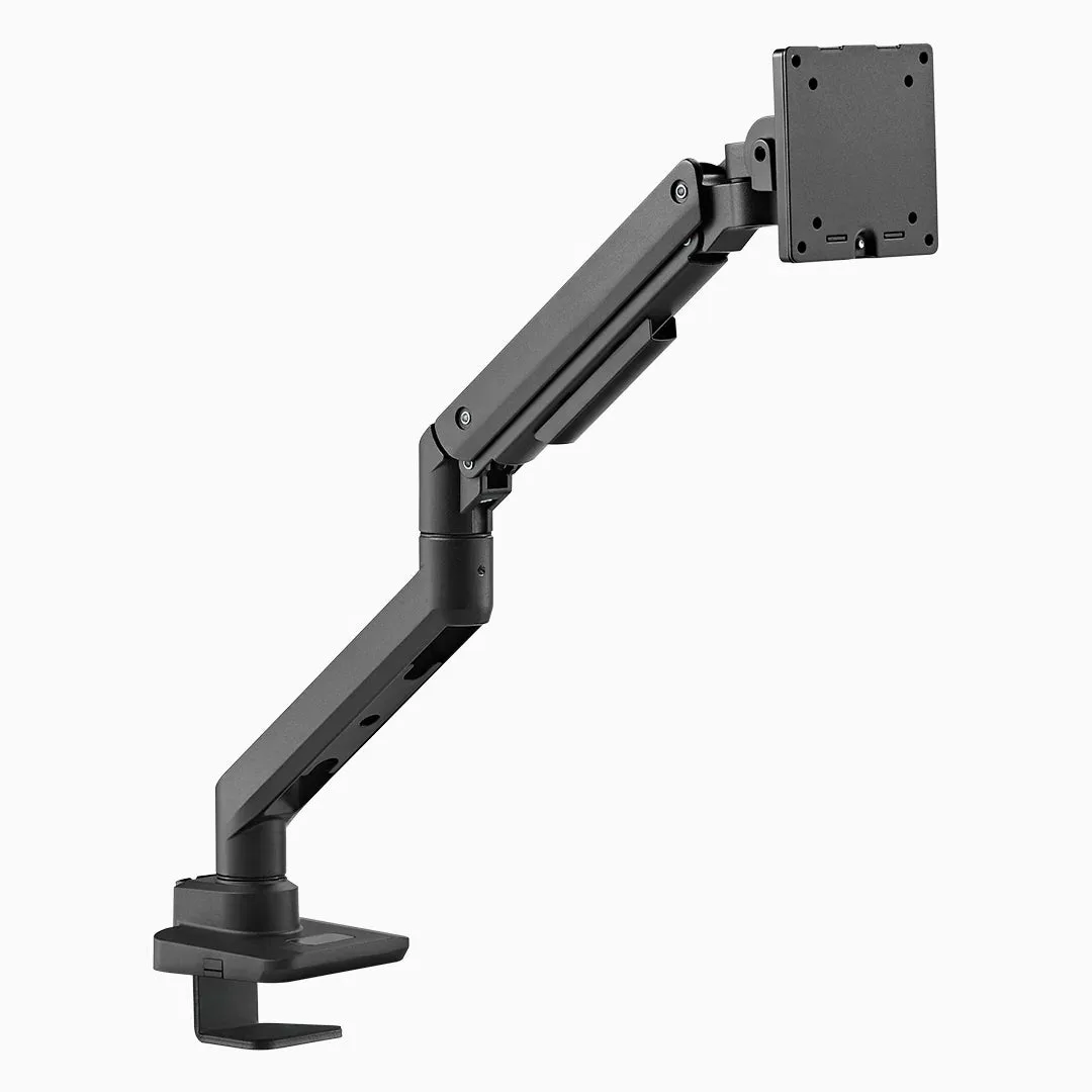 Desky's product photograph of the Heavy Duty Ultrawide Monitor Arm in black