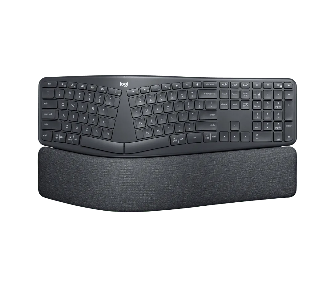 Logitech's product page for the ERGO K860 split ergonomic keyboard